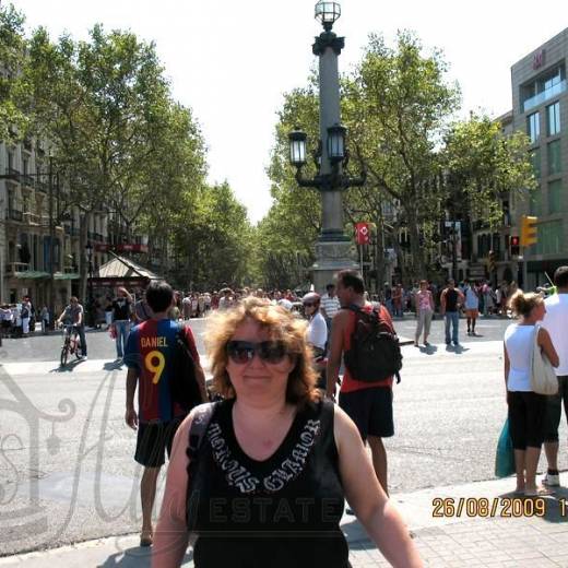 Бульвар Рамбла в Барселоне.