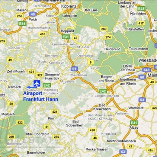 Франкфурт-Ханн (Airport Frankfurt-Hahn, Flughafen Hahn) общая информация.