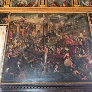 Армия крестоносцев атакует Константинополь, Пальма Младший, 1587 г. Дворец Дожей