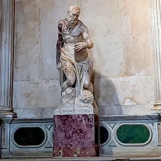 Cтатуя святого Джироламо, Виттория Алессандро, 1576 г. Базилика Санти Джиовани-е-Паоло