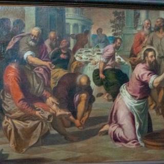 Омовение ног, Пальма Младший, 1595 г. Церковь Сан Джованни-ин-Брагора