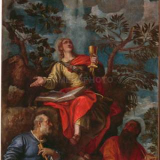 Святой Иоанн Евангелист, святые Петр и Павел, Веронезе Паоло, 1585-1588 г. Базилика Сан Пьетро ди Кастелло