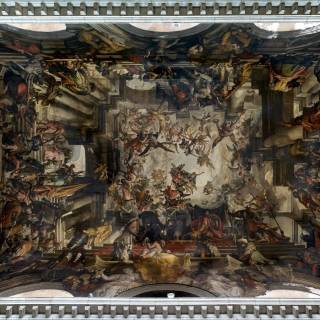 Мученичество и слава святителя Панталеона., Фумиани Джованни Антонио, 1684-1704 г. Церковь Сан Панталон