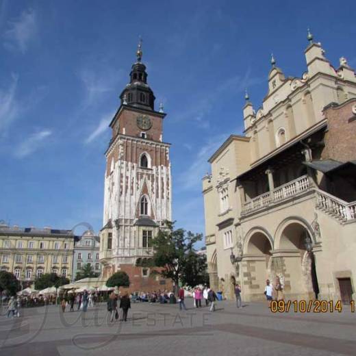 Башня Ратуши старого Кракова.