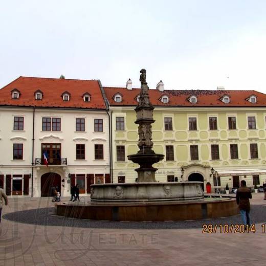 Фонтан Роланда (Rollandova fontána) на Главной площади Братиславы.