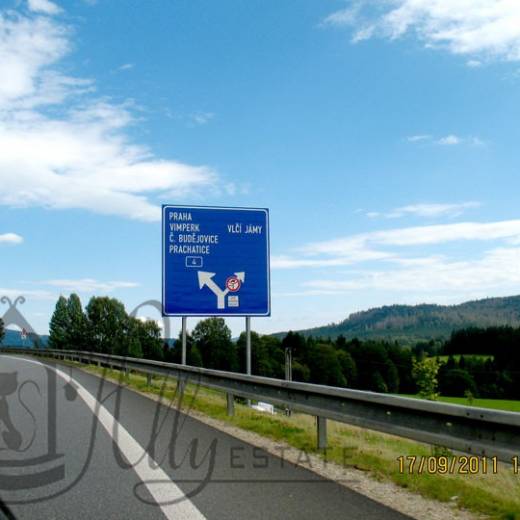 Дороги Чехии от границы к городу Чески-Крумлов.