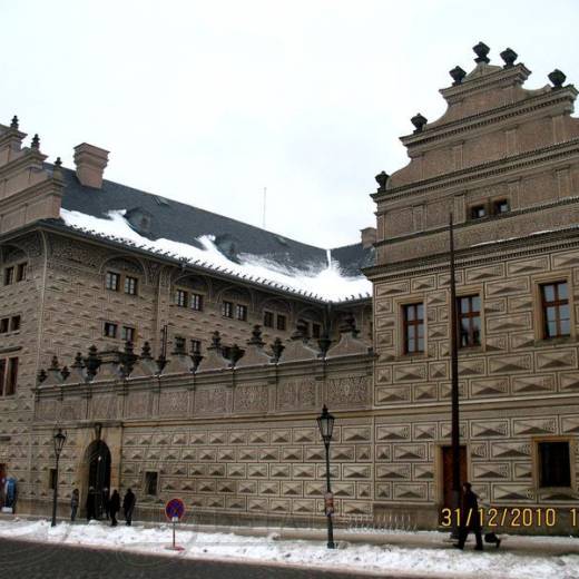 Шварценбергский дворец (Schwarzenberský palác) на Градчанской площади.