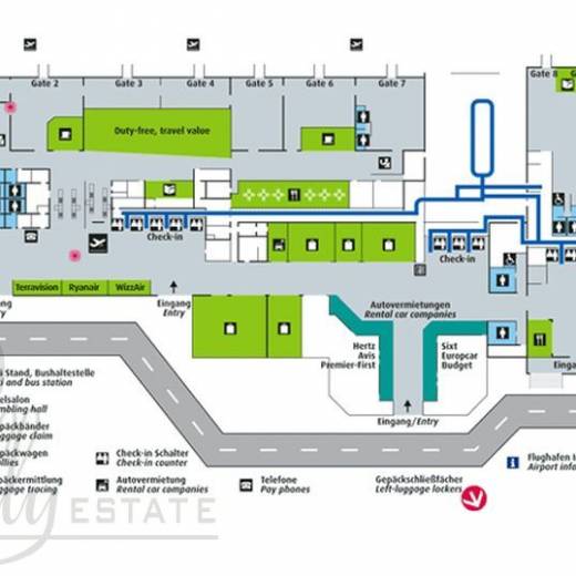 Франкфурт-Ханн (Airport Frankfurt-Hahn, Flughafen Hahn) общая информация.