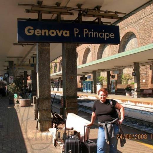 Прибытие из Милана и вокзал в Геную