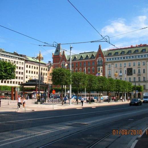 Площадь Нормальмсторг в Стокгольме.