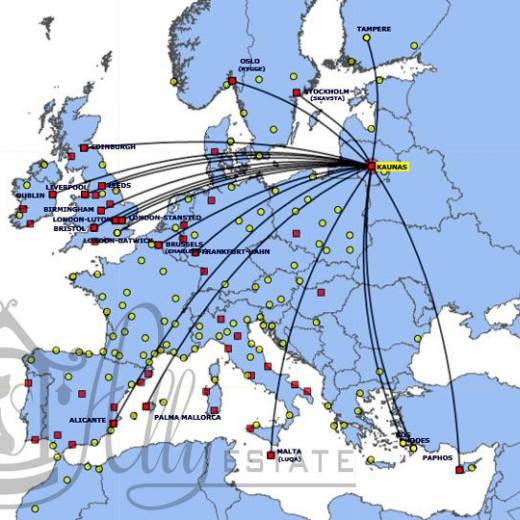 Аэропорт Каунаса и авиакомпания Райанэйр (Ryanair).