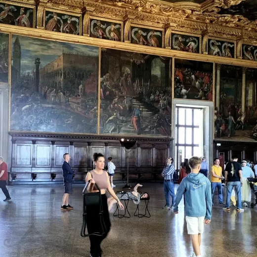 Зал Большого Совета Дворца Дожей Венеции