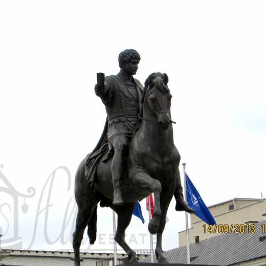 Памятник на площади перед дворцом.