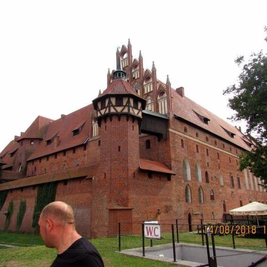 Замок Мальборк в Пруссии.
