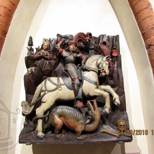 Выставка готической скульптуры в замке Мальборк.
