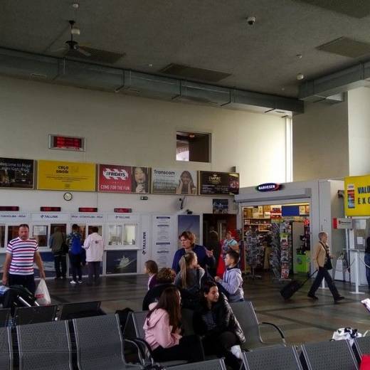 Паромный терминал в Риге.