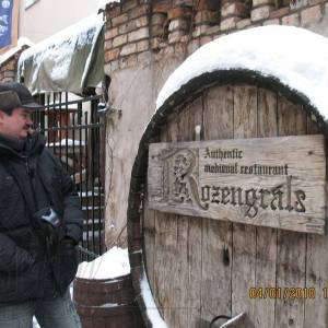 2010-01-04 Латвия: средневековый ресторан Rozengrals в Старой Риге