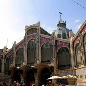 2012-04-28-1 Валенсия, Испания Старый город от Mercado Central до Plaza de la Reina