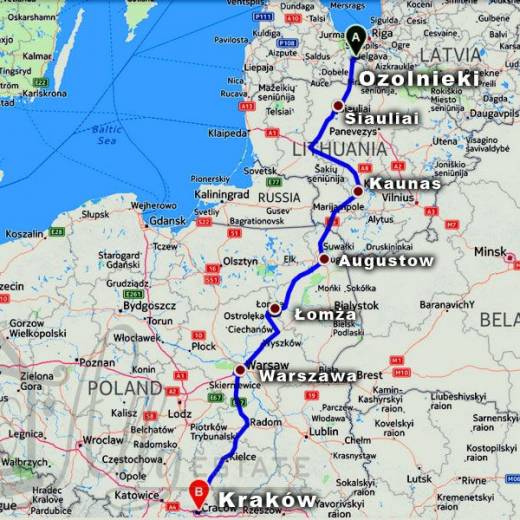08.10.2014 - Латвия – Польша, Краков первый день путешествия на машине по Европе в Грецию