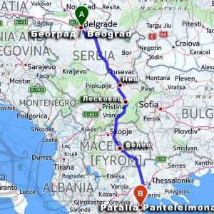 11.10.2014 - Белград, Сербия - Пантелеймонос, Греция четвертый день по Европе на машине