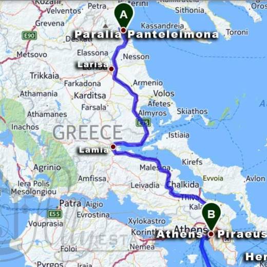 2014.10.12 - Пантелеймонос - Афины - Ираклион пятый день путешествия на машине по Европе