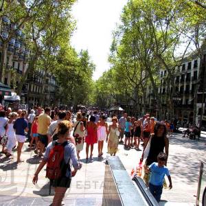 2009.08.26-3 Прекрасный город Барселона площадь Каталонии и начало Рамблы