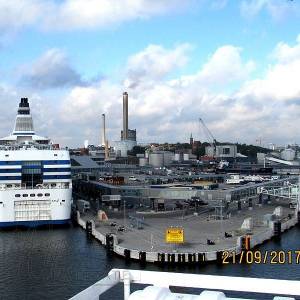 Терминал Вяртахамнен для паромов Silja Line - Tallink Grupp, Стокгольм, Швеция.