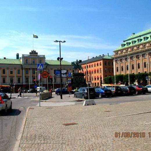 Центр Стокгольма, Швеция, часть III. Площадь короля Густава II Адольфа.